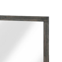 Deena Vanity Dresser Mirror, Brownish Gray Wood Frame, 36 x 41 - BM351957