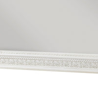 Rotu Dresser Mirror, Egg & Dart Molded Frame, Pearl White Wood, 40x46 - BM351961