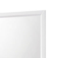 Ameya Dresser Mirror, Framed Design, Printed White Wood Grain, 36x39 - BM351963
