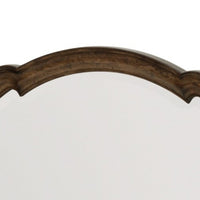 Deborah Dresser Mirror, Arched Frame w Routed Edges, Oak Brown 40x48 - BM351964