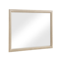 Hadly Dresser Mirror, Framed Design, Farmhouse Style, Beige Wood 38x51 - BM351965