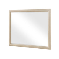 Hadly Dresser Mirror, Framed Design, Farmhouse Style, Beige Wood 38x51 - BM351965