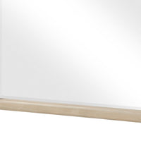 Hadly Dresser Mirror, Framed Design, Farmhouse Style, Beige Wood 38x51 - BM351965