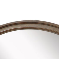 Bely Arched Dresser Mirror, Picture Frame Molding, Antique Brown 37x42 - BM351966
