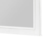 Jena Dresser Mirror, Crown Molded Frame, White Wood, 36x38 Rectangular - BM351967