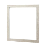 Asmi Dresser Mirror, Framed Design, Dusty Oak Gray Wood, Modern 37x39 - BM351969