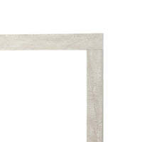 Asmi Dresser Mirror, Framed Design, Dusty Oak Gray Wood, Modern 37x39 - BM351969