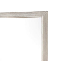Evy Dresser Mirror, Framed Design, Rustic Gray Wood, 38x38 Square - BM351970