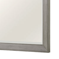 Rimy Dresser Mirror | Framed Antique Gray Wood | Transitional Style 38x47 - BM351971