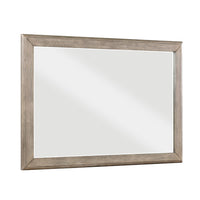 Cely Dresser Mirror, 36x52 Picture Frame Molding, Rustic Oak Gray Wood - BM351973