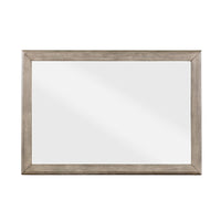 Cely Dresser Mirror, 36x52 Picture Frame Molding, Rustic Oak Gray Wood - BM351973