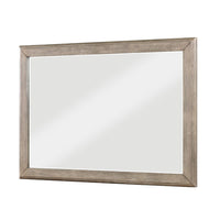 Cely Dresser Mirror, 36x52 Picture Frame Molding, Rustic Oak Gray Wood - BM351973