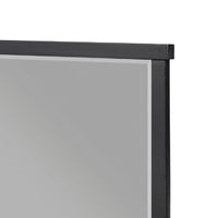 Acy Dresser Mirror, Elegant 40x40 Square Frame, Modern Black Wood - BM351976