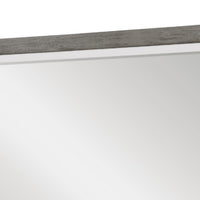 Rowy Dresser Mirror | Dual Tone Frame | Ivory & Gray Wood | 37x41 Square - BM351977