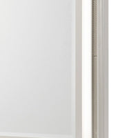 Dery Dresser Mirror with LED, White and Gold Wood Frame, 36x44 Rectangular - BM351978