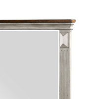 Kova Dresser Mirror, Routed Pilasters, Gray and Brown 38x47 Rectangular - BM351982