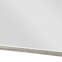 Kova Dresser Mirror, Routed Pilasters, Gray and Brown 38x47 Rectangular - BM351982