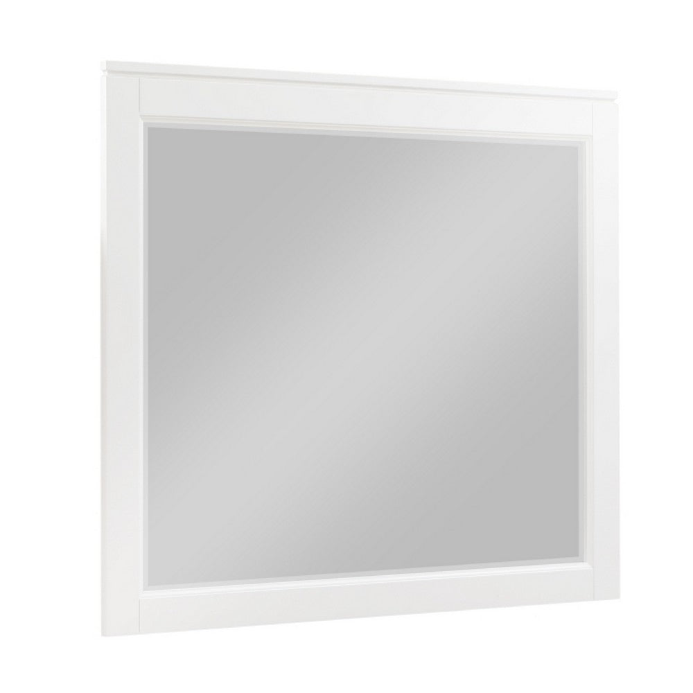 Thiem Dresser Mirror, Picture Frame Molding, White 37x41 Rectangular - BM351983