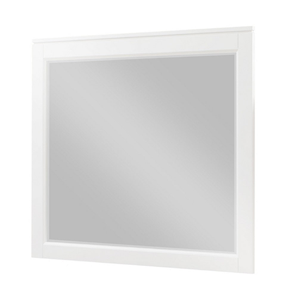 Thiem Dresser Mirror, Picture Frame Molding, White 37x41 Rectangular - BM351983