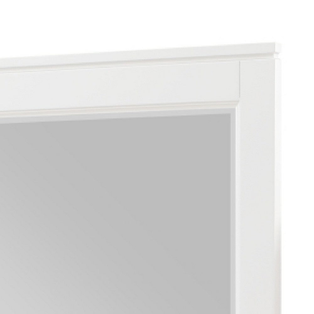 Thiem Dresser Mirror, Picture Frame Molding, White 37x41 Rectangular - BM351983