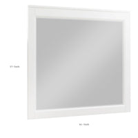 Thiem Dresser Mirror, Picture Frame Molding, White 37x41 Rectangular - BM351983