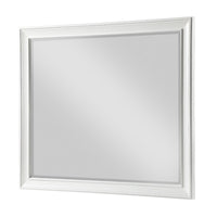 Lyni Dresser Mirror, Traditional Frame, White Wood, 37x44 Rectangular - BM351984