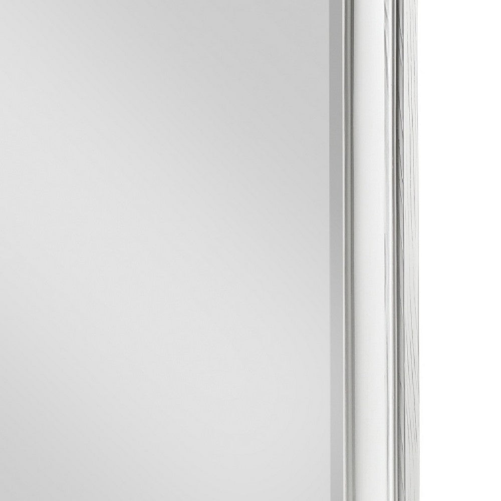 Lyni Dresser Mirror, Traditional Frame, White Wood, 37x44 Rectangular - BM351984