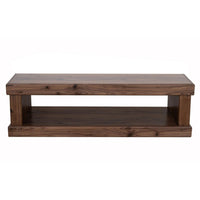Kima Entryway Bench, Open Lower Shelf, 60 Inch Walnut Brown Wood - BM352123