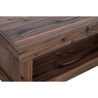 Kima Entryway Bench, Open Lower Shelf, 60 Inch Walnut Brown Wood - BM352123
