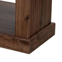 Kima Entryway Bench, Open Lower Shelf, 60 Inch Walnut Brown Wood - BM352123