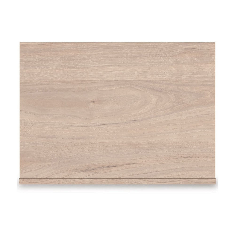 Rox Nighstand, 1 Floral Pattern Drawer Front and USB Port, Oak Brown - BM352166