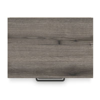 Gesa Nightstand, 2 Drawers with Bar Handles, USB Port, Weathered Gray - BM352169
