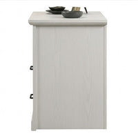 Jori Bedside Nightstand, 2 Drawers, USB Ports, 1 Open Shelf, White - BM352204