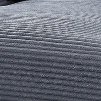 Cline Oversized Chaise Lounge Chair with 2 Pillows, Gray Corduroy