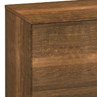 Donna TV Stand Media Console, Shelves and 2 Door Cabinet, Brown Wood 63 Inch