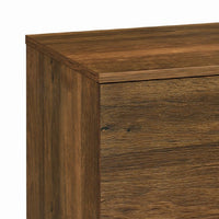 Donna TV Stand Media Console, Shelves and 2 Door Cabinet, Brown Wood 47 Inch