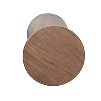 Myro Accent Table, 13 Inch Round Top with Cone Base, Buckskin Brown Mahogany Wood - BM352438