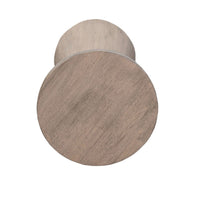 Myro Accent Table, 13 Inch Round Top with Cone Base, Hazelnut Brown Mahogany Wood - BM352439