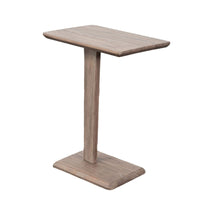 Meya Side End Drink Table, 18 Inch Top, C Base Accent, Oak Grove Brown - BM352440