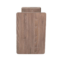 Meya Side End Drink Table, 18 Inch Top, C Base Accent, Oak Grove Brown - BM352440