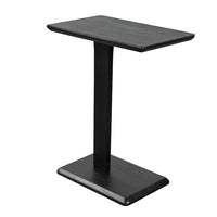 Meya Side End Drink Table, 18 Inch Top with C Base Accent, Umbra Black - BM352441