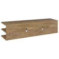 Carie TV Stand Media Console, 2-Tier Open Shelves, Mango Finish Wood - BM352624