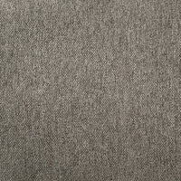 Desy Full Panel Bed, Foam Headboard, Taupe Gray Upholstery, Modern Black