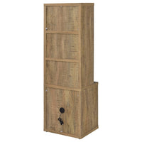 Park Bookcase with 3 Open Shelves, 2 Drawers, 61 Inch Natural Brown-BM352661