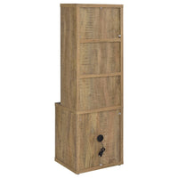 Park Bookcase with 3 Open Shelves, 2 Drawers, 61 Inch Natural Brown-BM352661