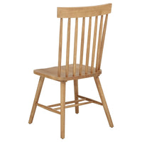 Andy Dining Side Chair Set of 2, Windsor Spindle Back, Light Ash Brown