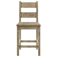 Dova Counter Height Chair Set of 2, Ladder Back, Vineyard Oak Brown-BM352792
