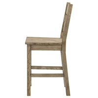 Dova Counter Height Chair Set of 2, Ladder Back, Vineyard Oak Brown-BM352792