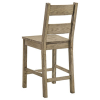 Dova Counter Height Chair Set of 2, Ladder Back, Vineyard Oak Brown-BM352792