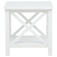 Yuzie Lift-Top Coffee and End Table Set, Hidden Storage, White Wood